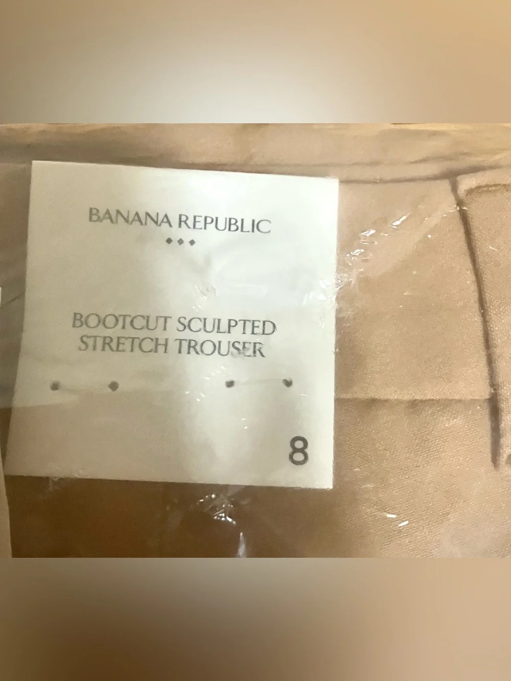 Banana Republic Bootcut Tan Pants: Size 8